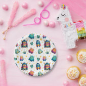 Assiettes En Carton Monstre Whimsical Motif Fête d'anniversaire pour e (Fête)