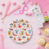 Assiettes En Carton Monstres amicaux de l'espace (Fête)