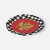 Assiettes En Carton Monténégro Plaque, élégant plaid de buffle & Drape (Angle)