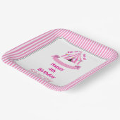 Assiettes En Carton Montez ! Montez ! Cirque Anniversaire Pink (Angulaire)