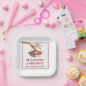 Assiettes En Carton Montréal Québec Poutine un anneau sur elle Bachelo (Fête)