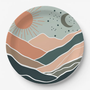Assiettes En Carton Monts Sun & Moon