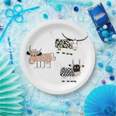 Assiettes En Carton Moo (Fête)