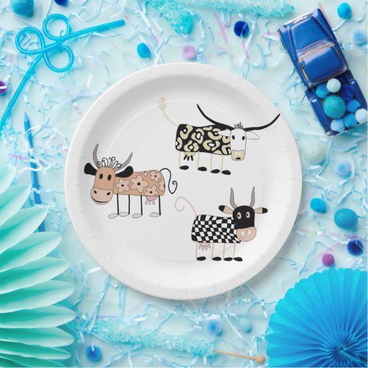 Assiettes En Carton Moo (Fête)