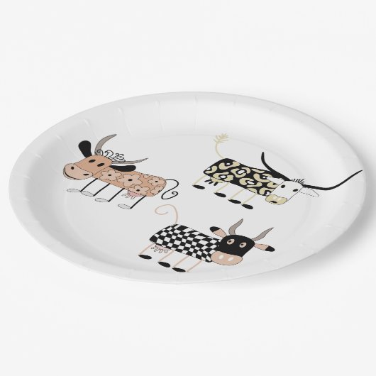 Assiettes En Carton Moo (Angle)