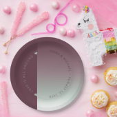 Assiettes En Carton Mood Gradient Mariage Bourgogne Mist ID741 (Fête)