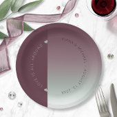 Assiettes En Carton Mood Gradient Mariage Bourgogne Mist ID741