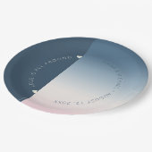 Assiettes En Carton Mood Gradient Mariage Prussian Sky ID741 (Angle)