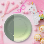 Assiettes En Carton Mood Gradient Mariage Spring Meadow ID741 (Fête)