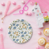 Assiettes En Carton Moody Blues Floral Party Plaque (Fête)