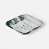 Assiettes En Carton Moody Mountain Moonlit Pine Forest Mariage (Angulaire)