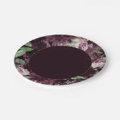 Assiettes En Carton Moody Passion | Vin violet Dramatique Rose Wreath (Angle)