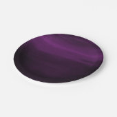 Assiettes En Carton Moody Purple Plum Moderne Aquarelle Chic Élégant (Angle)