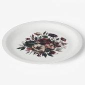 Assiettes En Carton Moody Rustic Garden Florals Mariage bohémien (Angle)