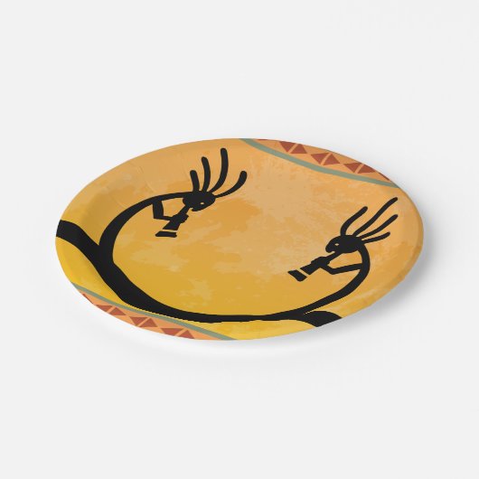 Assiettes En Carton Moon Sud-Ouest Kokopelli (Angle)