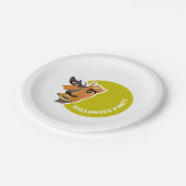 Assiettes En Carton Moon Wolf, Soirée Halloween (Angle)
