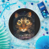 Assiettes En Carton MoonCat (Fête)