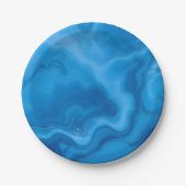 Assiettes En Carton Moonstone Blue (Devant)