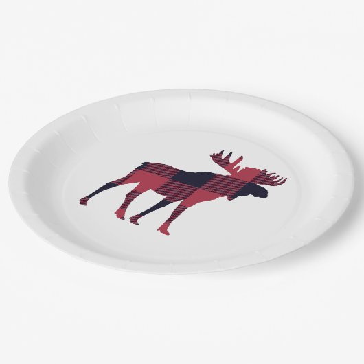Assiettes En Carton Moose Buffalo Vérifier la nature sauvage (Angle)