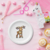Assiettes En Carton Moose Christmas (Fête)