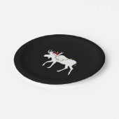 Assiettes En Carton Moose de Noël (Angle)