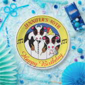 Assiettes En Carton Moosiciens Funny fête d'anniversaire (Fête)