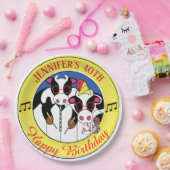 Assiettes En Carton Moosiciens Funny fête d'anniversaire (Fête)