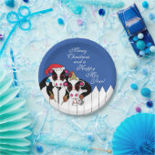 Assiettes En Carton Moosseurs de Noël (Fête)