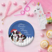 Assiettes En Carton Moosseurs de Noël (Fête)