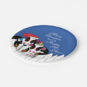 Assiettes En Carton Moosseurs de Noël (Angle)