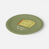 Assiettes En Carton Morceau de pain d'ail - Herby Side Dish - propre t (Angle)