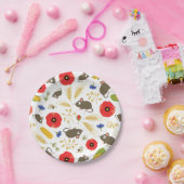 Assiettes En Carton : Morceaux dans le champ de céréales (Fête)