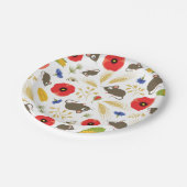 Assiettes En Carton : Morceaux dans le champ de céréales (Angle)