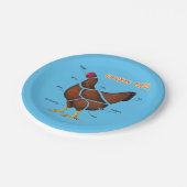 Assiettes En Carton Morceaux de poulet (Angle)