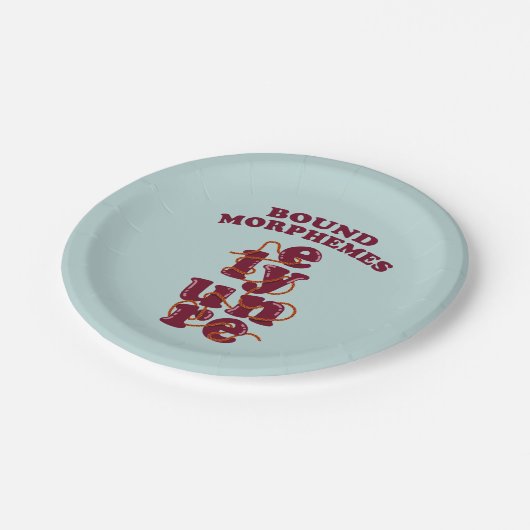 Assiettes En Carton Morphèmes liés Phonique enseignement anglais (Angle)