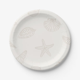 Assiettes En Carton Morsures côtières Lait d'amande