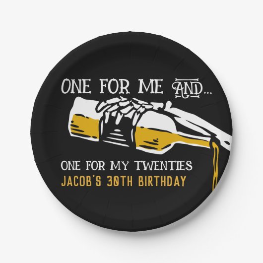 Assiettes En Carton Mort à mes 20 ans (Devant)