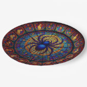 Assiettes En Carton Mosaic Spider (Angle)