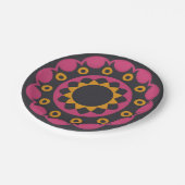 Assiettes En Carton mosaïque sombre (Angle)