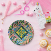 Assiettes En Carton Mosaïques de Park Guell (Fête)