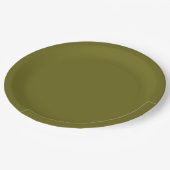 Assiettes En Carton Moss Green (Angle)