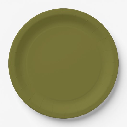 Assiettes En Carton Moss Green (Devant)
