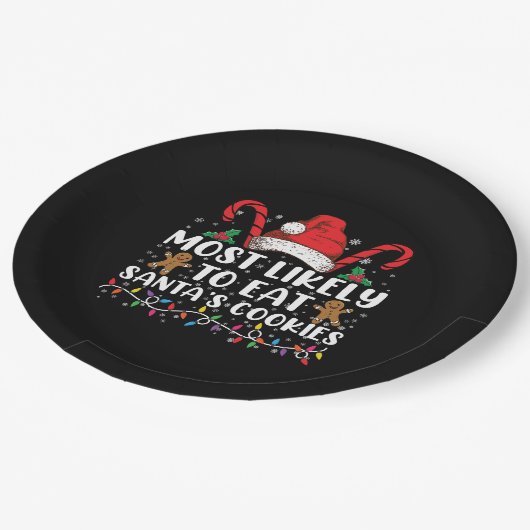 Assiettes En Carton Most Likely To Eat Santas (Angle)