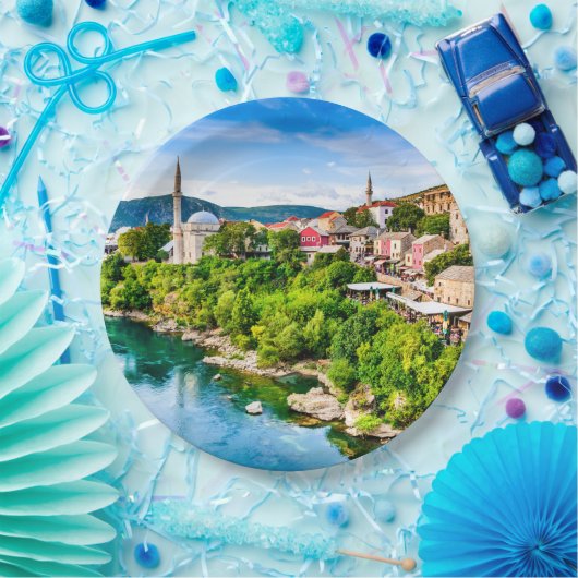 Assiettes En Carton Mostar Bosnie-Herzégovine (Fête)