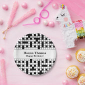 Assiettes En Carton Mot-clé Mot-croisé Thème Anniversaire (Fête)