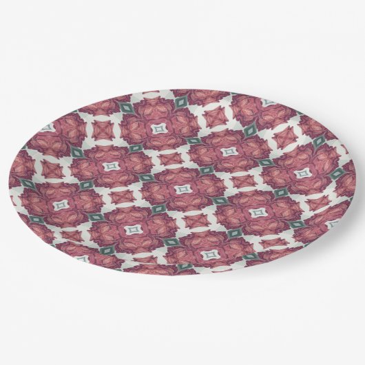 Assiettes En Carton Motif (Angle)