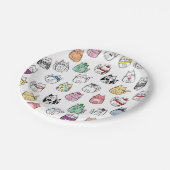 Assiettes En Carton Motif (Angle)