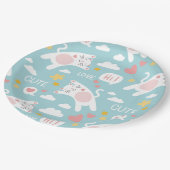 Assiettes En Carton Motif (Angle)