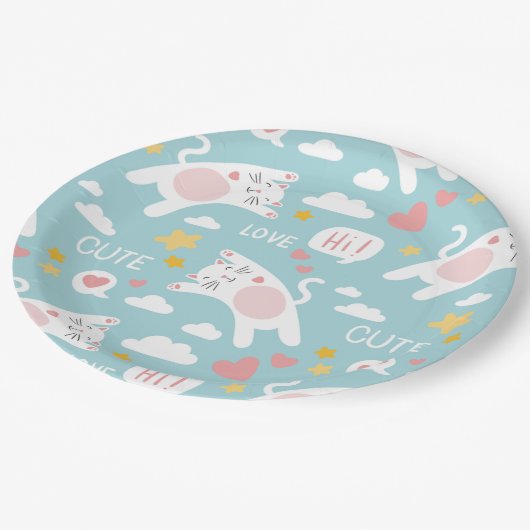 Assiettes En Carton Motif (Angle)