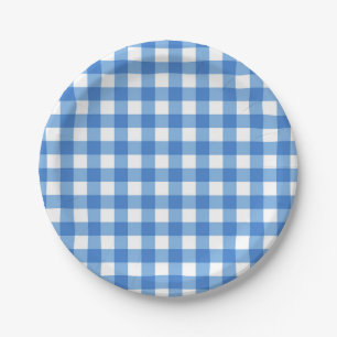 Assiettes En Carton Motif à carreaux
